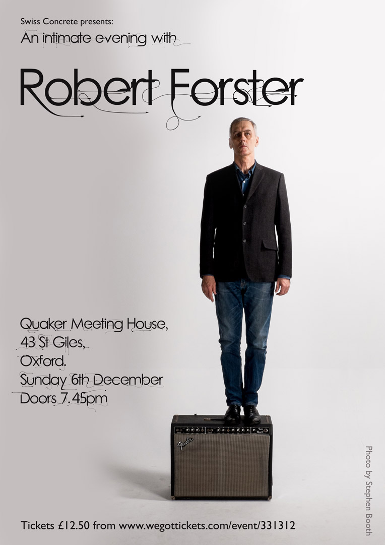 Robert Forster tour poster